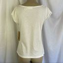 DKNY NWT VTG Y2K  Jeans Petites T-Shirt Cream Purple Green Paisley Studded Sz SM Photo 7