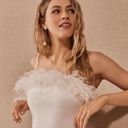 Elliatt  Harley Dress in Ivory with Feathers Size Small Photo 2