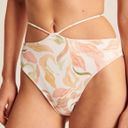 Abercrombie & Fitch NWOT  high leg high waist strappy printed bikini bottoms  Photo 0