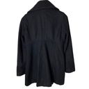 Guess  Wool Pea Coat Peacoat Black Double Breasted Jacket size Small Photo 3