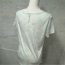 Athleta Athlete Daily Crew tie dye green white short sleeve crew neck top Photo 2