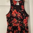 Socialite  black graphic roses mini dress Photo 5