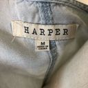 Harper  Chambray Button Down Mini Dress Photo 8