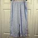 Kate Spade  WHITE/BLUE Stripe mini Heart Cropped Pajama Set- L NAVY TRIM Photo 4