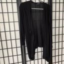 Mango  Open Draped Cardigan Black Small Photo 1