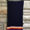 Modcloth  Spirited Spectrum Navy Knit Skirt With Rainbow Stripes Pride Office XS Photo 4