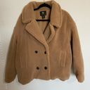 House of Harlow  1960 faux shearling double breasted teddy coat oversized Photo 3