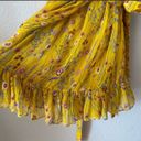 Alexis Edyta Floral One-Shoulder Dress yellow metallic Flowy Photo 3