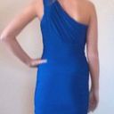 Soprano Blue One Shoulder Dress  Photo 5