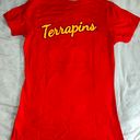 University of Maryland Terp Shirt Red Size M Photo 1