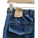 River Island NWT  Blue Cotton High Waisted Cargo Jogger Jeans Size 8R Photo 5