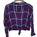 Rails  Plaid Crop Shirt Photo 1