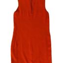 Vince Red Orange 100% Silk Sleeveless Sheath Shift Dress Size 2 Photo 2