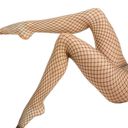 Hanes New!  black fishnet hose! Photo 0