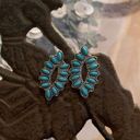 Western Earrings Blue Photo 0