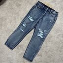 Judy Blue  Boyfriend Fit Denim Jeans High Rise Distressed Medium Wash Blue 15/32 Photo 4