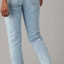 American Eagle  Strigid Mom Jean High Rise Stretch Blue Breeze Size 6 Photo 1