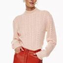 Wilfred NEW  Paragon Wool Cashmere Blend Puff Sleeve Pink Pullover Sweater Size S Photo 0