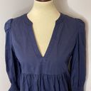 Tuckernuck  Pomander Place Navy Blue Kenzo Tiered Cotton Poplin Dress Photo 7