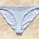 Topshop Pastel Blue Ribbed  Bikini Bottoms Photo 0