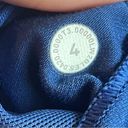 Lululemon energy bra long line ribbed in regatta blue. Size 4 Photo 4