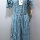 LEAD Denim Jean Union Dress Small Vintage 1977 Photo 0