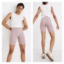 Madewell  MWL Form High Rise 7" Biker Shorts Size XL Pink Purple Athletic Gym Photo 1