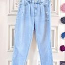 Cello CELIO 80’s STYLE DENIM SEXY MOM JEANS:PLEATED HIGH RISE, STRAIGHT DISTRESSED LEG Photo 7