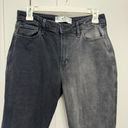 Hollister  Women's Curvy Two Tone Faded Black High Rise Mom Jeans Size 7R / 28 Photo 3