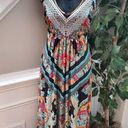 Style & Co . Women's Multicolor Polyester V-Neck Sleeveless Long Maxi Dress Size S Photo 9