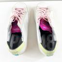 P448  John Leather Perforated Logo Low Top Fashion Sneakers Dogma Neon 37 Photo 7