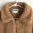 I am gia  Pixie Teddy Coat Tan Full Zip Viral Blogger Fav Oversized Jacket XS Photo 10