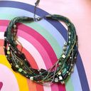 Coldwater Creek  blue abalone mule strand statement necklace Photo 3