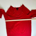 Lane Bryant  Womens Red V-Neck Pullover Sweater Sz 22/24 Holiday Christmas Winter Photo 9