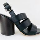 Salvatore Ferragamo  Trezze 85mm Block Heel Slingback Leather Sandals Size 4 Photo 0