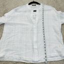 Vince  Plaid Button-Up Blouse In Optic White Photo 7