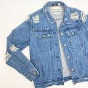 Urban Outfitters  BDG Distressed Destroyed Boyfriend Oversized Denim Jean Jacket Photo 3