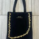 Marc Jacobs Daisy Marc Jacob’s Canvas Tote Bag Large Black Canvas Bag w Gold Flower Design Photo 1