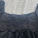 Anthropologie Black  Lace Babydoll Top Photo 2