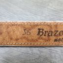 Krass&co Brazos Joe Belt . White & Black Cow Print Leather Belt Size 36 Photo 5