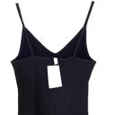 H&M  Divided Womens Sleeveless Tank Ribbed Fitted V Neck Mini Knit Dress Small Photo 7