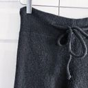 Molly Bracken  High Rise Black Knitted Flared Sweatpants Photo 1