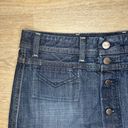 Citizens of Humanity  Denim Skirt Button Front Knee Length Dark Blue Womens 28 Photo 2