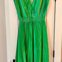 Amazon Classy Green Pleated Formal Tie Dress Photo 0