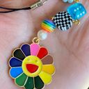 Handmade Kawaii retro y2k Rainbow flower & mix beads phone strap/accessory/keychain/bag charm/display💖 Photo 1