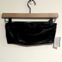 Good American NWT  Black Better than Leather Bandeau Top - Size 1 (Small) Photo 1