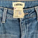 L'Agence L’AGENCE Nadia High Rise Straight Leg Crop Jean in Blue Size 28 Photo 10