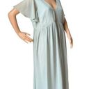 Birdy Grey  Hannah Empire Maternity Dress flutter sleeves Chiffon Sage size XXL Photo 8