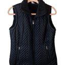 Free Country  Black Sherpa Lined Full Zip Quilted Vest Photo 0