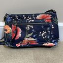 Dana Buchman  Crossbody Blue Floral Purse Bag Photo 0